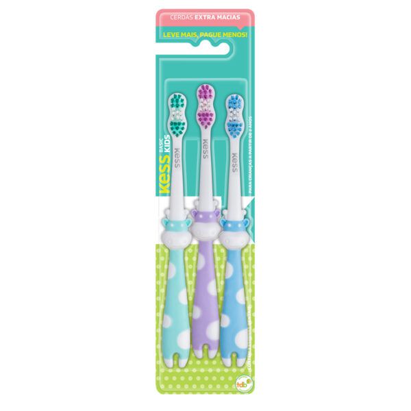 Escova Dental Infantil Basic Pets L3 P2 2566 Kess [F083]