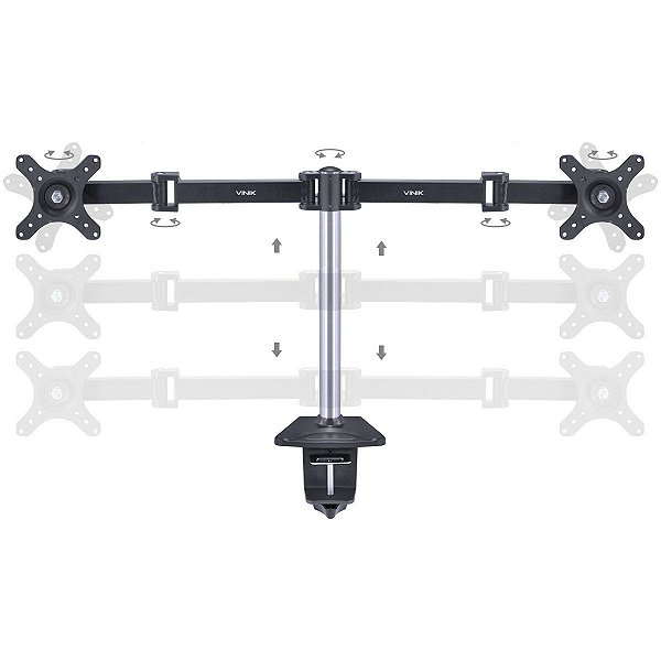 Suporte Para 2 Monitores 13 - 30"  Vesa 100x100 - S2m310d [F083]