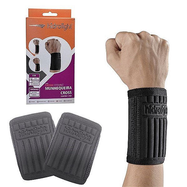 Munhequeira Cross Ajustavel Preto Hidrolight H88 [F083]