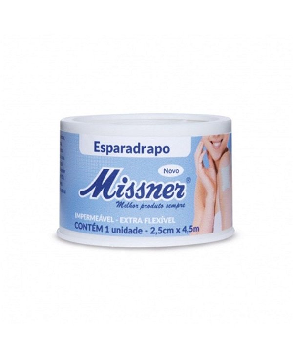 Esparadrapo Impermeavel 2.5cm X 4.5m Missner [F083]