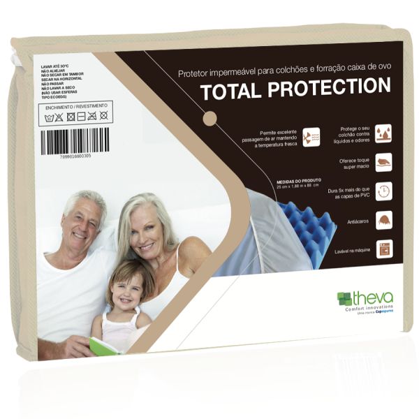 Protetor Impermeavel De Colchao - Total Protection Theva - Queen 025x198x158 - Copespuma [F083]