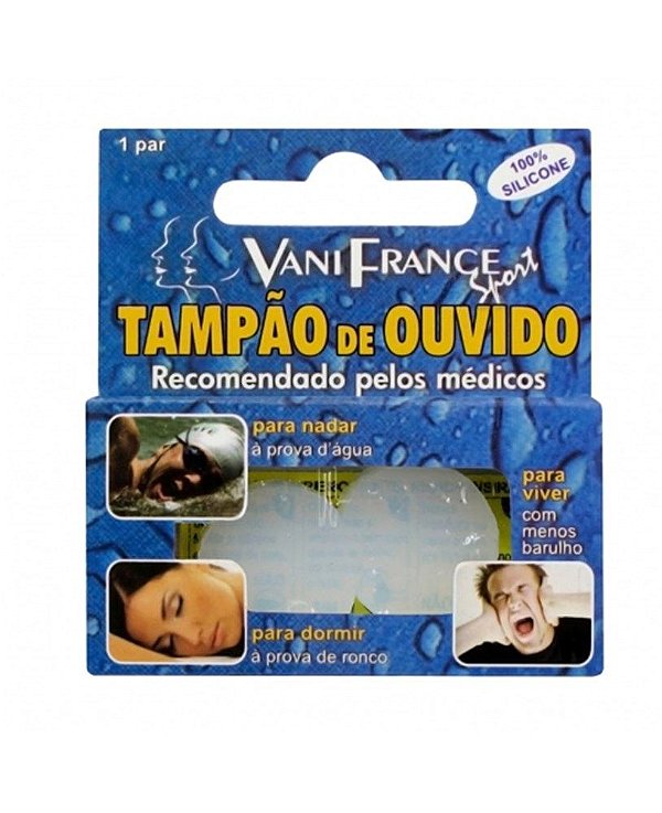 Tampao Protetor De Ouvido Silicone Par Vani France [F083]