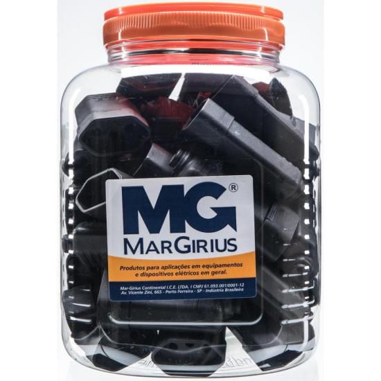 Tomada 3 Pinos 10A TMD1-3 Com 40 MarGirius [F002]