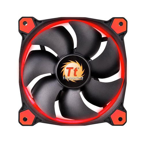 Fan Tt Riing 12 Radiator Fan Led Red 1500rpm Cl-f038-pl12re-a [F083]