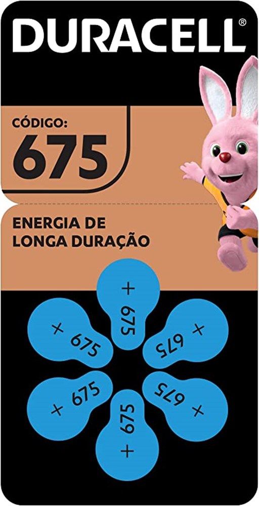 Pilha Auditiva 675 C/ 6 Duracell [F083]
