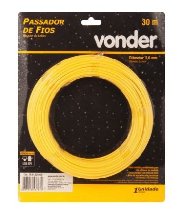 Passador De Fio Vonder 30mts Com Alma De Aço 7861025030 [F083]