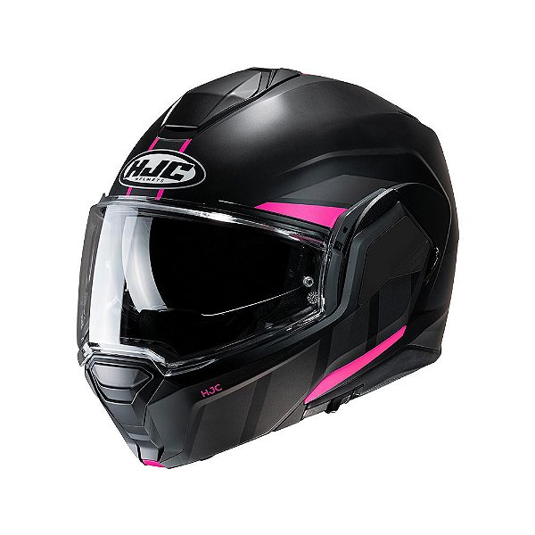 Capacete Hjc I100 180 Beis Preto Chumbo E Rosa 55 [F016]