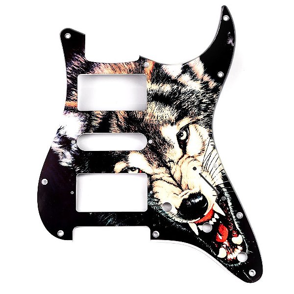 Escudo Para Guitarra Am Strat HSH Lobo Ártico 120-WF [F035]