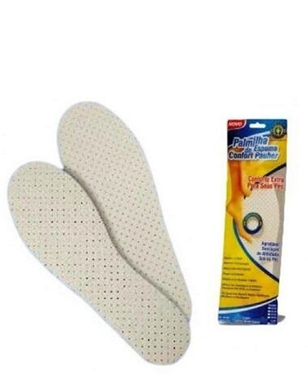 Palmilha De Espuma Confortpauher Branca 39/40 Ortho Pahuer Ac060 [F083]