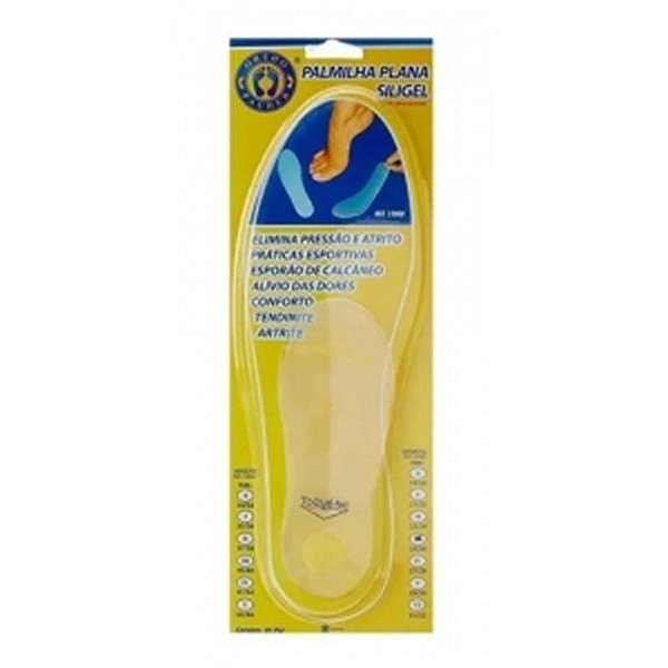 Palmilha Plana Siligel Infantil 31/32 Ortho Pahuer 12000i [F083]
