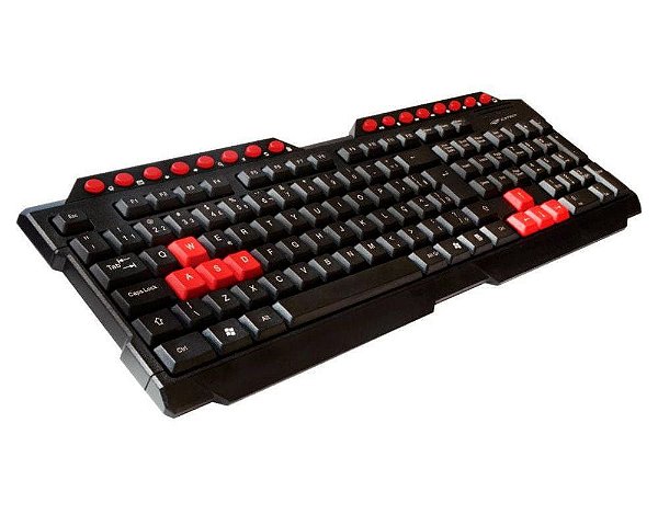 Teclado C3 Tech Gamer Abnt2 Preto/vermelho (kg-10bk) [F083]