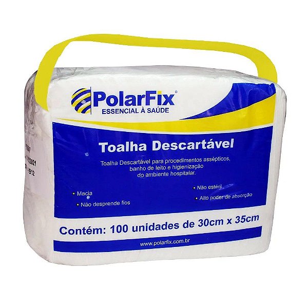Toalhas Descartaveis 30x35cm C/100un Polar Fix [F083]