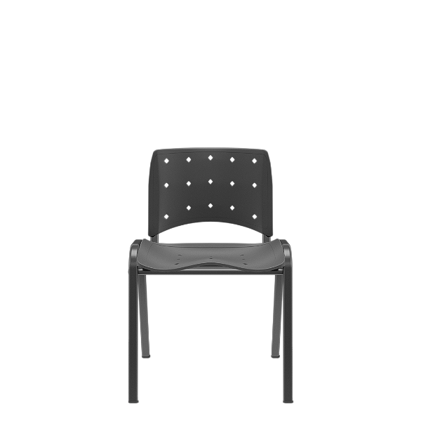 Ergoplax Secretária Fixa Preta  Termoplástico