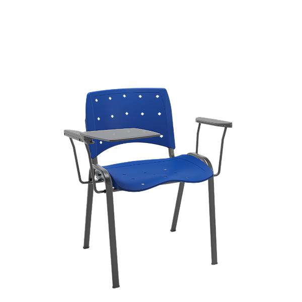 Ergoplax Fixa Secretária com Prancheta Escamoteável Antipânico Azul