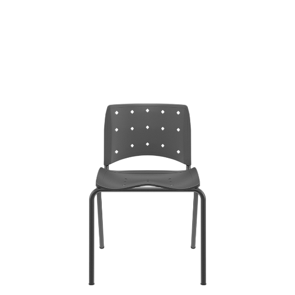 Ergoplax Secretária Fixa 4 Pés Slim Preto