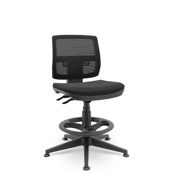 Cadeira Brizza Caixa Executiva Poliester Preto