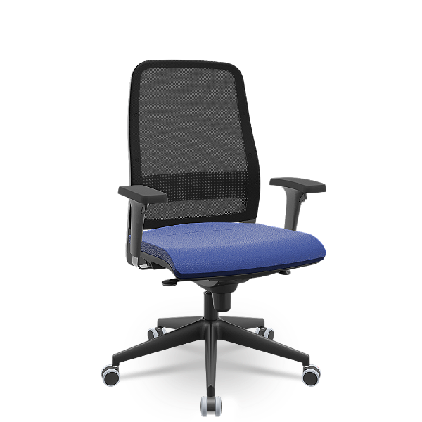 Cadeira Titan Encosto em Tela Azul