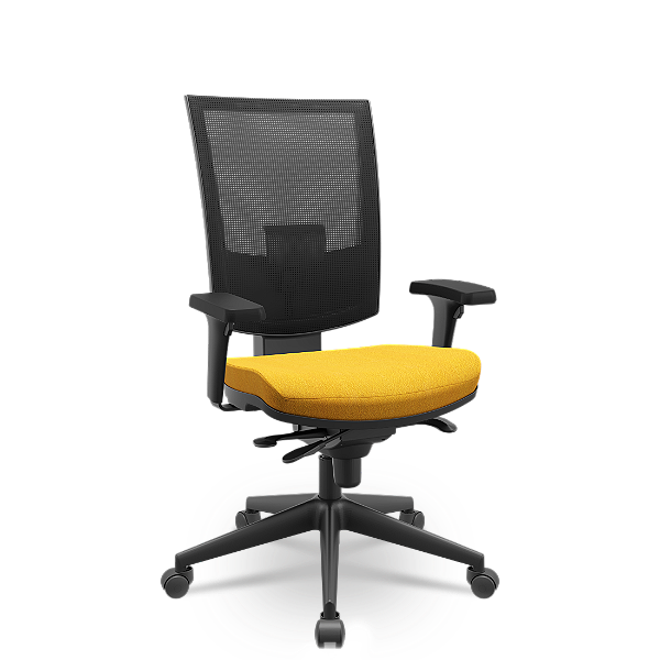 Cadeira Flash Slider Poliester Amarelo