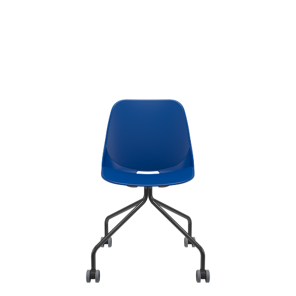 Cadeira Quick 4 Pés c/Rodízio Azul