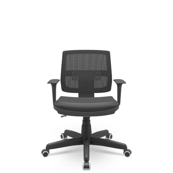 Cadeira Brizza Executiva Vinil Preto PE