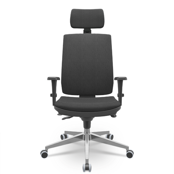 Cadeira Brizza Soft Preta Poliéster Slider