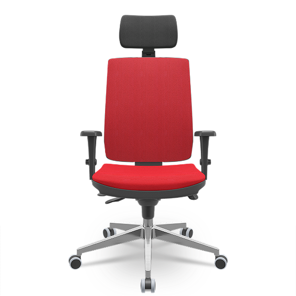 Cadeira Brizza Soft Vermelha Poliéster Slider