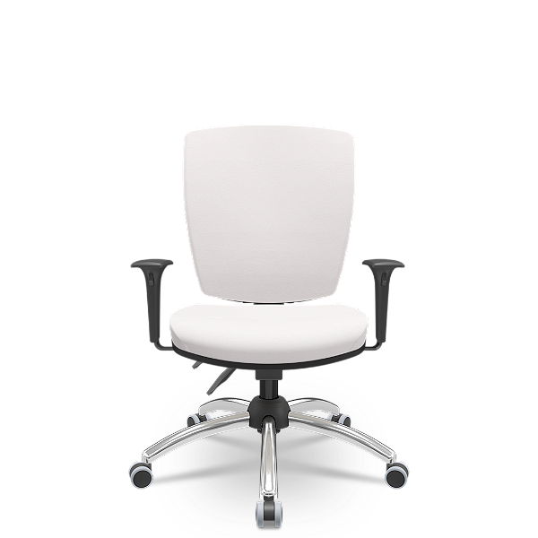 Cadeira Altrix Espaldar Alto Vinil Branco