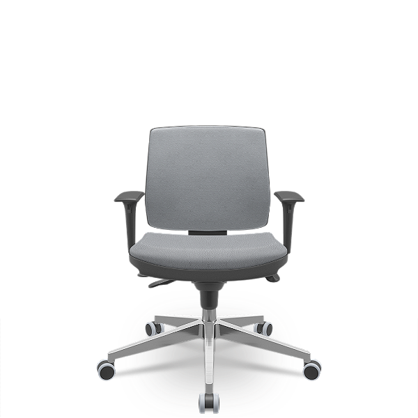 Cadeira Brizza Soft Executiva Vinil Cinza