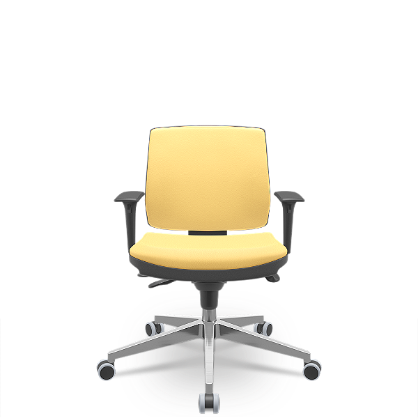 Cadeira Brizza Soft Executiva Vinil Amarelo