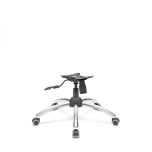 Base cromado com Relaxplax com rodízio PU