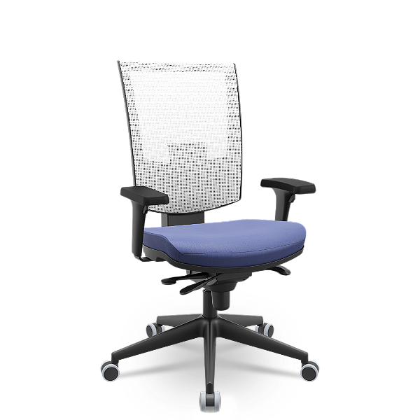 Cadeira Flash Presidente Branco e Azul