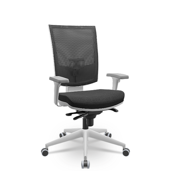 Cadeira Flash Cinza Assento Preto