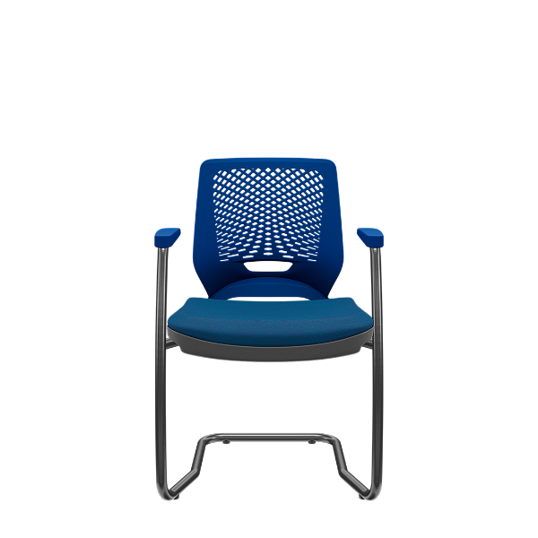 Cadeira Beezi Aproximação S Poliéster Azul