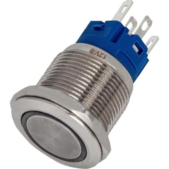 Chave Anti Vandalismo On/Off Prata Storm [F002]