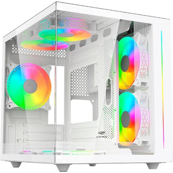 Gabinete Gamer Aquarius C3Tech MT-G810 Sem Fans Branco [F002]