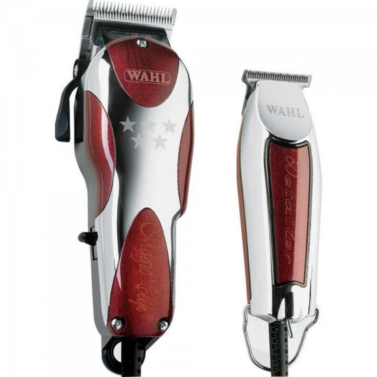 Kit de Máquina de Corte e Acabamento Wahl Magic Clip e Detailer 220V [F002]
