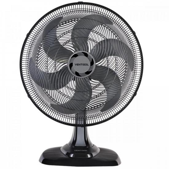 Ventilador de Mesa Ventisol Turbo 6 50cm Preto 127v [F002]