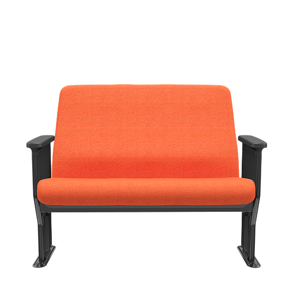 Esibire Poltrona Poliester Laranja USB Plus Size
