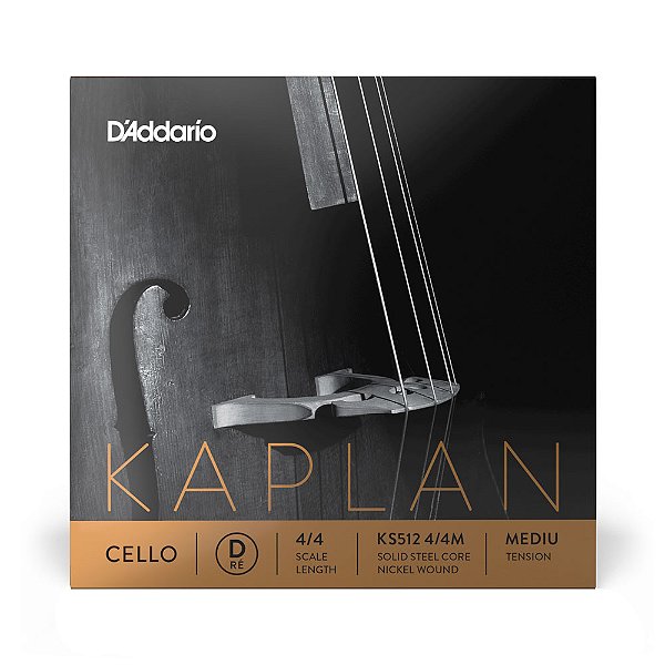 Corda Avulsa Para Violoncelo RÉ D Addario Kaplan KS512 4/4M [F035]