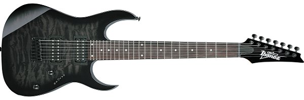 Guitarra 7C RG GIO Trans Black Sunburst Ibanez GRG7221QA-TKS [F035]