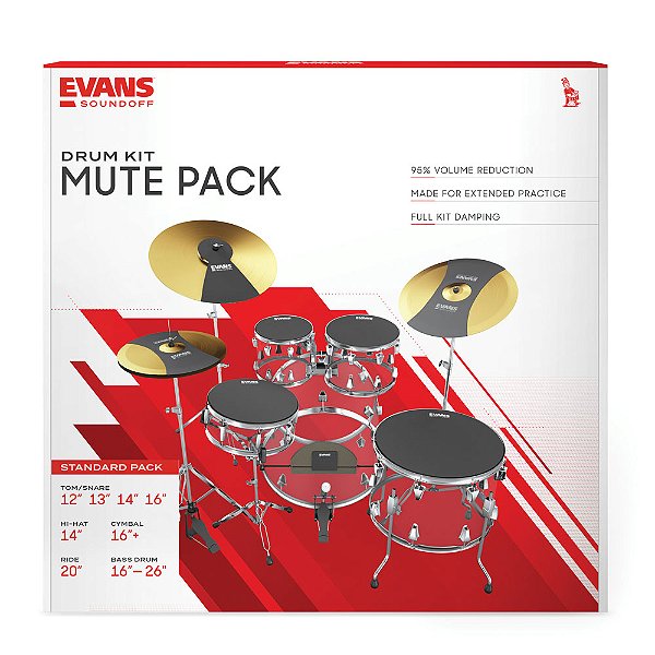 Silenciador Para Bateria Standard Evans SoundOff SO-SET-STD [F035]