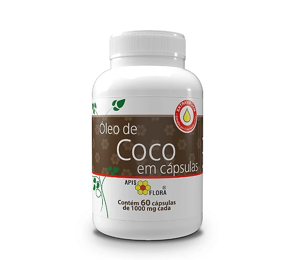 OLEO DE COCO Extr. Virgem - 60 Cápsulas de 1g