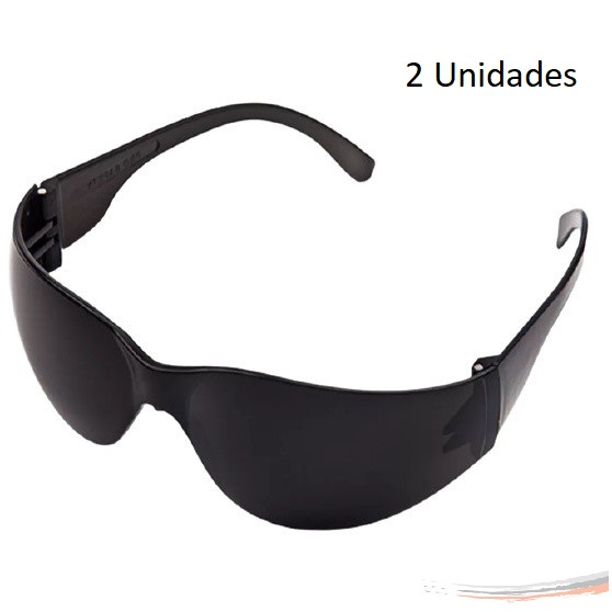 Kit 2 óculos Epi Proteção Segurança Modelo Croma Fumê Ca - UN / 2 [F103]
