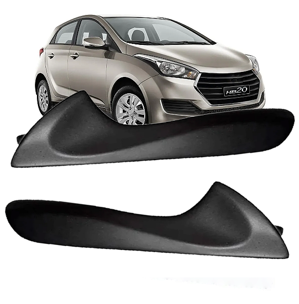 Par Puxador Alavanca Interna Da Maçaneta Hb20 Até 19 Preta - UN / 2 [F103]