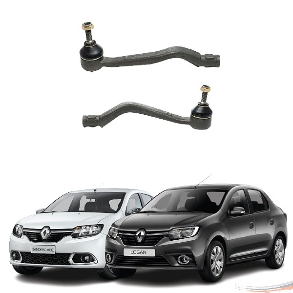 Par Terminal Direção Dir Esq Renault Logan Sandero Após 2007 [F103]