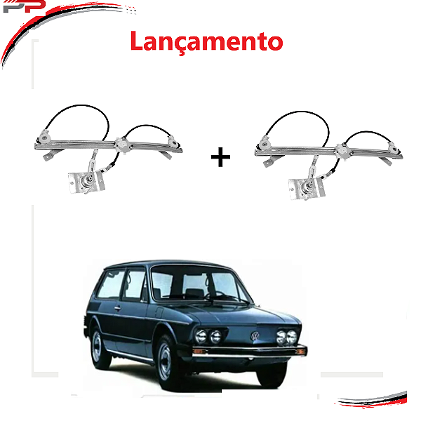 Par Máquina Do Vidro Mecânica (sistema Cabo) Brasilia Todas - UN / 2 [F103]