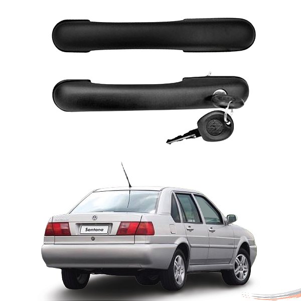 Par Maçanetas Diant Preto C/ Chave Santana G2 98 A 06 4 Ptas - UN / 2 [F103]