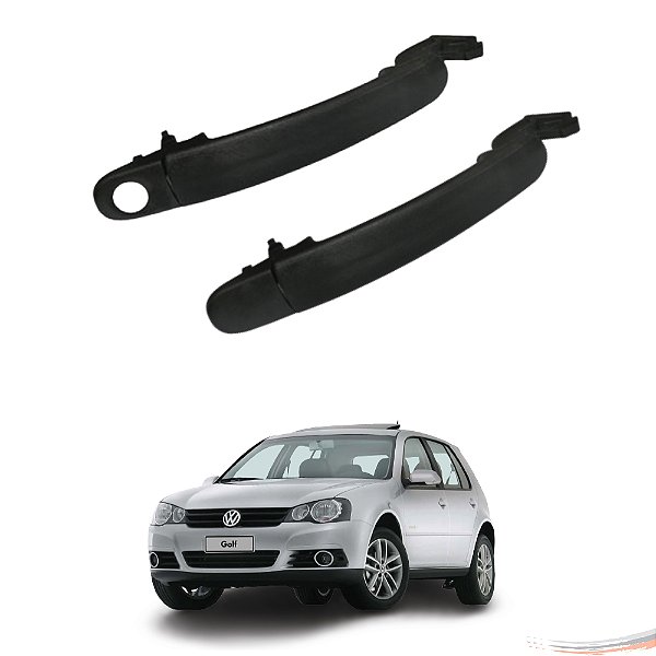 Par Maçanetas Diant Preto C/ Furo Golf Bora Jetta 99 A 13 - UN / 2 [F103]