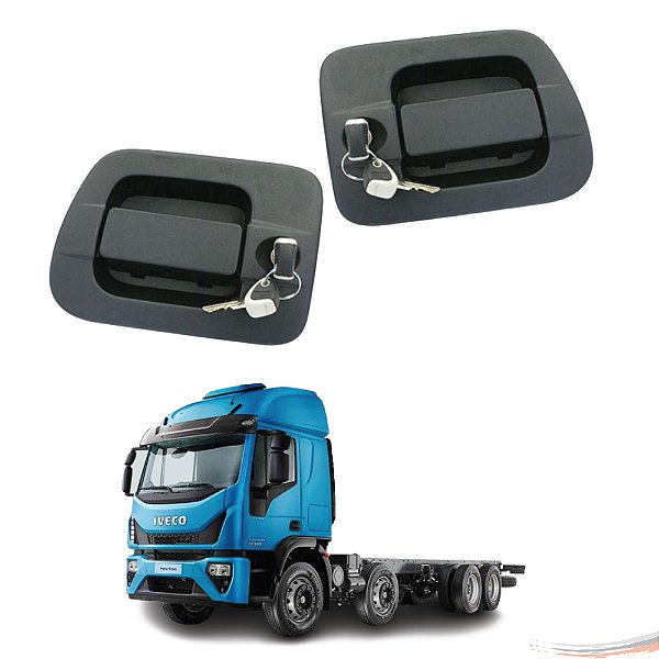 Par Maçanetas Externas C/ Chave Iveco Stralis Tector Após 11 [F103]