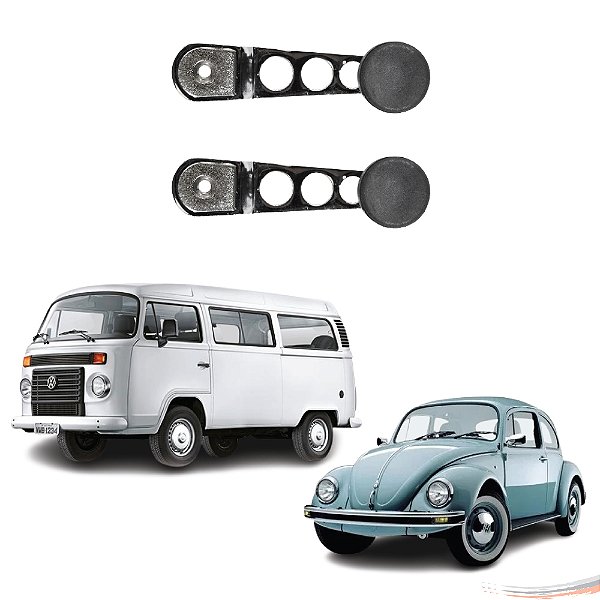 Par Manivela Eleva Vidro Cromada Fusca 70 A 96 Kombi 75 A 13 [F103]